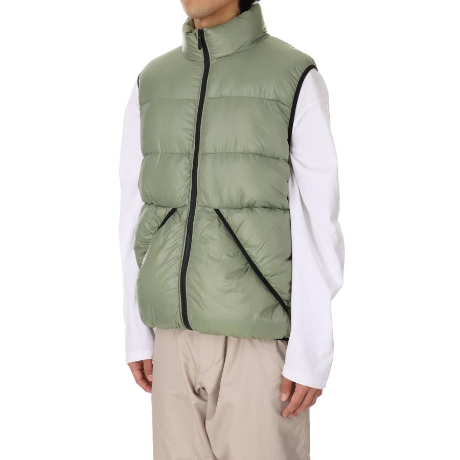 【P5倍】DOWN VEST NYLON TAFFETA -SAGE GREEN(F542009) [BP] First Down -Men-(ファースト・ダウン)First Down | FIRST DOWN | 01