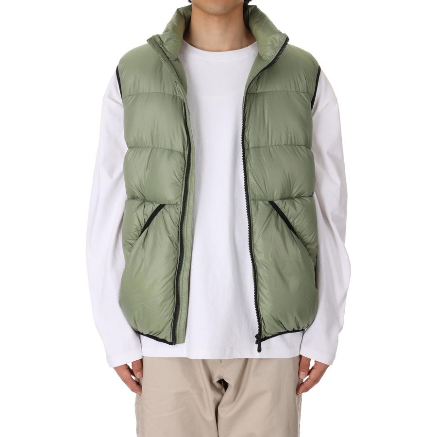 【P5倍】DOWN VEST NYLON TAFFETA -SAGE GREEN(F542009) [BP] First Down -Men-(ファースト・ダウン)First Down | FIRST DOWN | 03
