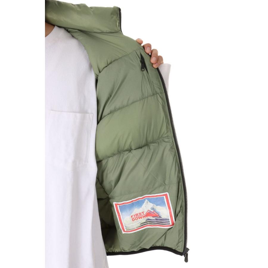 【P5倍】DOWN VEST NYLON TAFFETA -SAGE GREEN(F542009) [BP] First Down -Men-(ファースト・ダウン)First Down | FIRST DOWN | 05