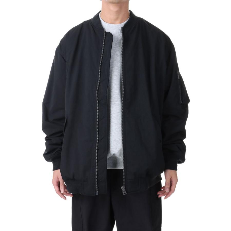 【P5倍 / SALE】Progress Flight Jacket - BLACK (EM23-10202) emulation(エミュレーション) | 