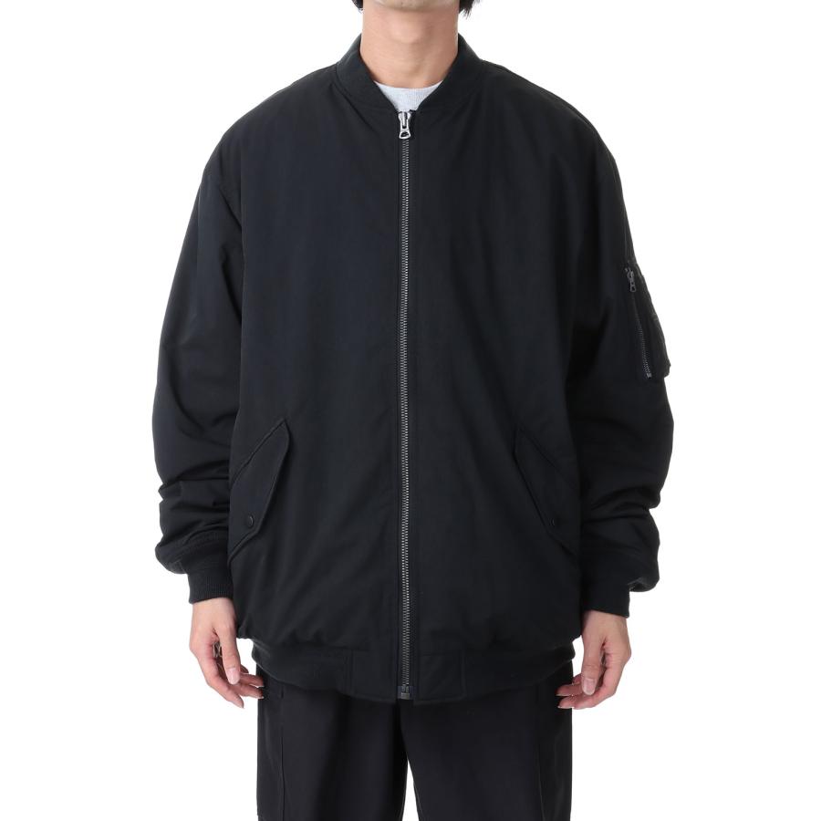 【P5倍 / SALE】Progress Flight Jacket - BLACK (EM23-10202) emulation(エミュレーション) |  | 01