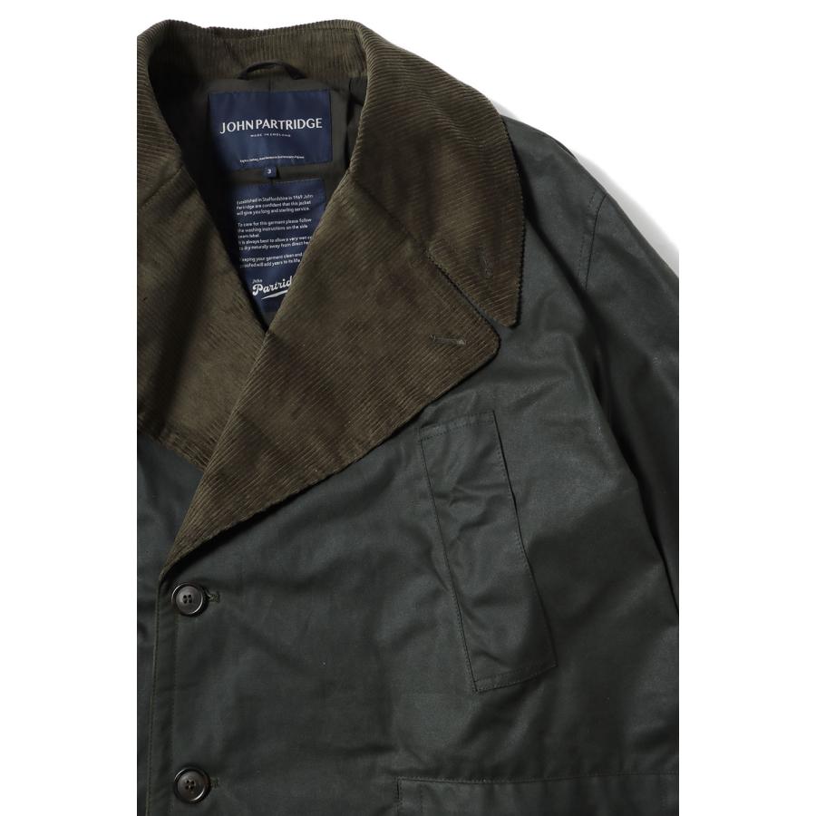 【P5倍 / SALE】DOUBLE BREASTED HALF COAT - SAGE (A3038FJM101) JOHN PARTRIDGE(ジョン パートリッジ) |  | 10