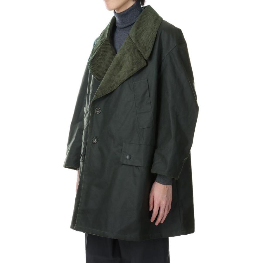 P5倍 / SALE】DOUBLE BREASTED HALF COAT - SAGE (A3038FJM101) JOHN