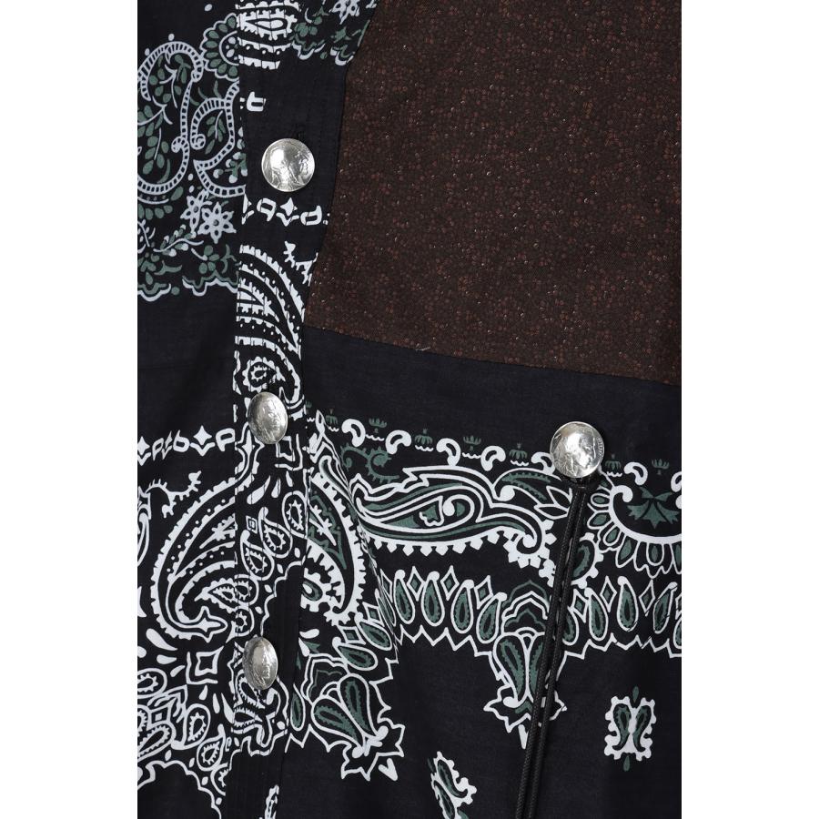 【P5倍 / SALE】BANDANA PATCHWORK CONCHO JACKET(COTDPT-332)-BLACK- Children of the discordance(チルドレンオブザディスコーダンス) | Children of the discordance | 04