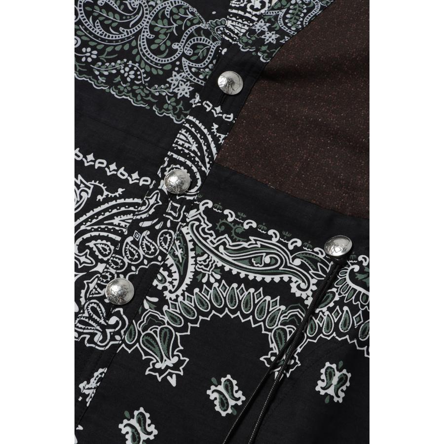 【P5倍 / SALE】BANDANA PATCHWORK CONCHO JACKET(COTDPT-332)-BLACK- Children of the discordance(チルドレンオブザディスコーダンス) | Children of the discordance | 08