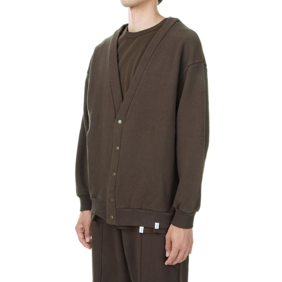 【P5倍 / SALE】THE CORE IDEAL SWEAT CARDIGAN(23AW-CORE-003)-BROWN- MAGIC STICK(マジックスティック) | MAGIC STICK | 01