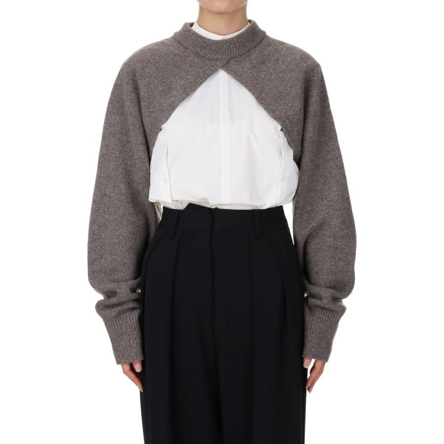 【SALE】Merinowool Knit Sleeve -GRAY BEIGE (12320510) Todayful(トゥデイフル) | TODAYFUL