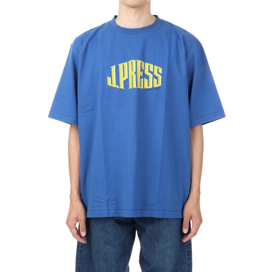 【P5倍 / SALE】FABRIC LOGO T-SHIRT - BLUE ( KH OA SA 0901) J.PRESS(ジェイ プレス) | 