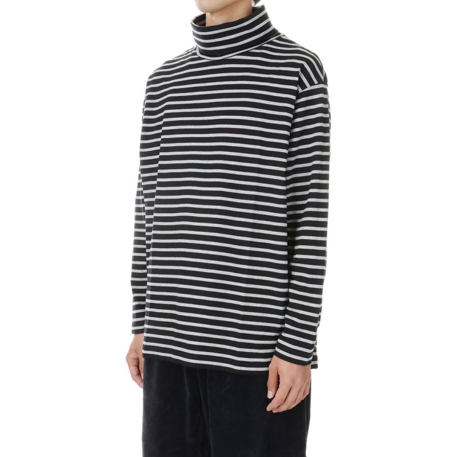 BEATNIK BORDER TURTLENECK / BLACK (PC-006-2480) Porter Classic(ポータークラシック) | PORTER CLASSIC | 01