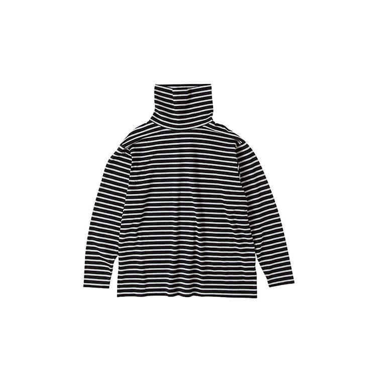 BEATNIK BORDER TURTLENECK / BLACK (PC-006-2480) Porter Classic(ポータークラシック) | PORTER CLASSIC | 05