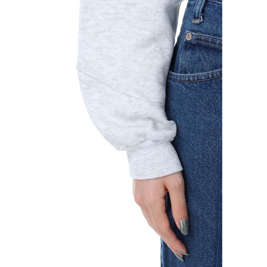 【P5倍 / SALE】circa make cheerleader cutback sweat top-GRAY / NAVY-2(cc23aw-02) 77circa -Women-(ナナナナサーカ) | 77circa | 04