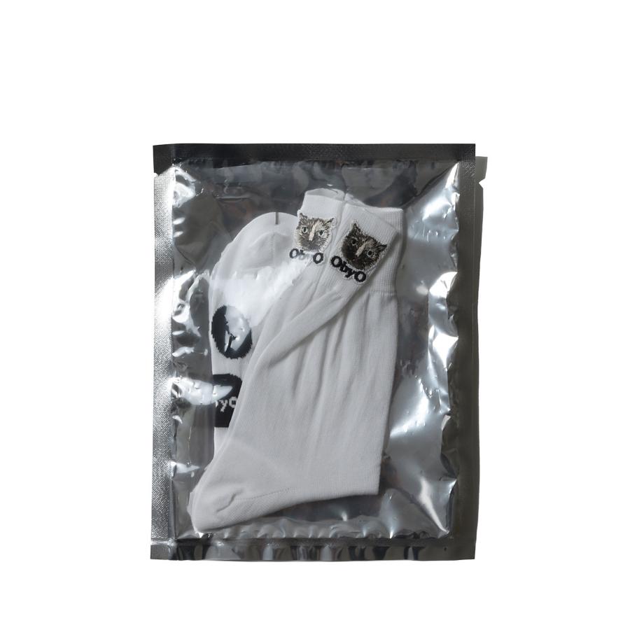 【P10倍】【SALE】emblem socks / WHITE：BUCHICO(oo23aw-04) 77circa -Women-(ナナナナサーカ) | 77circa