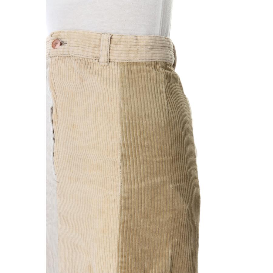 【P5倍 / SALE】circa make cross cutback corduroy wide skirt 28/90size - BROWN GROUP(cc23aw-39) 77circa -Women-(ナナナナサーカ) | 77circa | 03