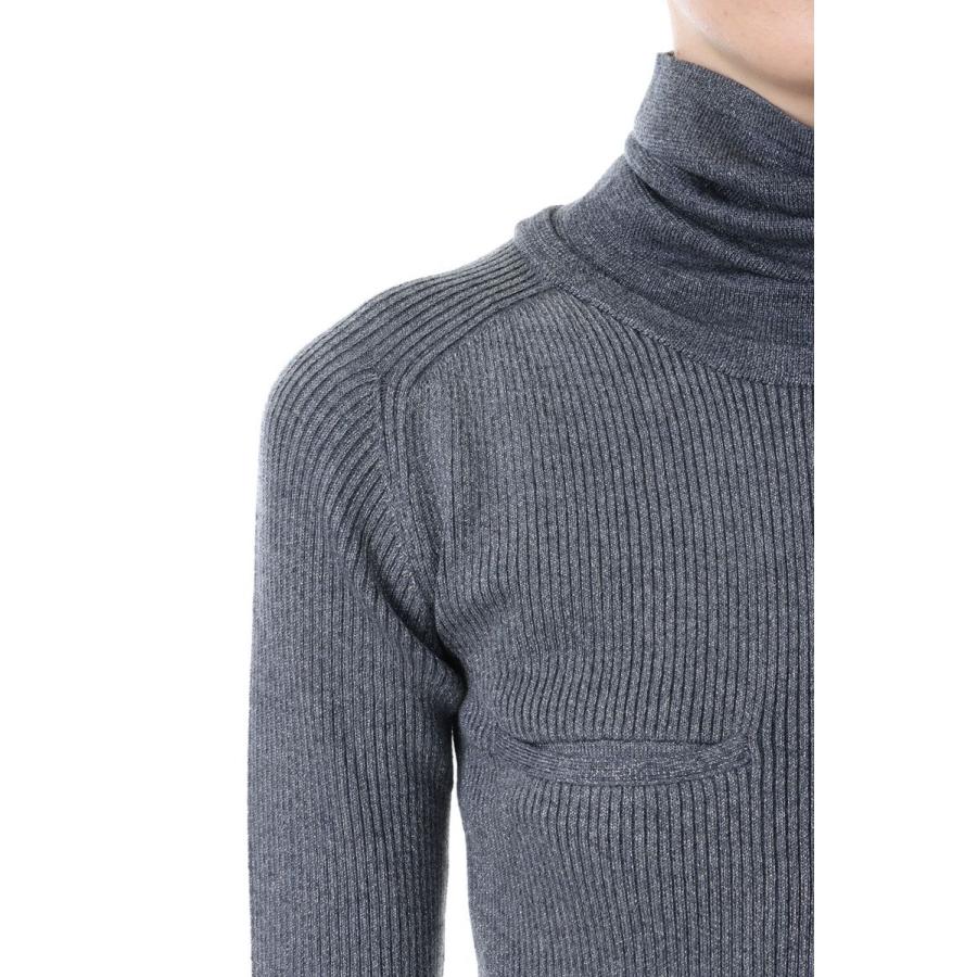 【P5倍 / SALE】Lame Turtleneck Rib PO-SILVER(23AW-7-N) Jun Mikami(ジュンミカミ) | JUN MIKAMI | 03