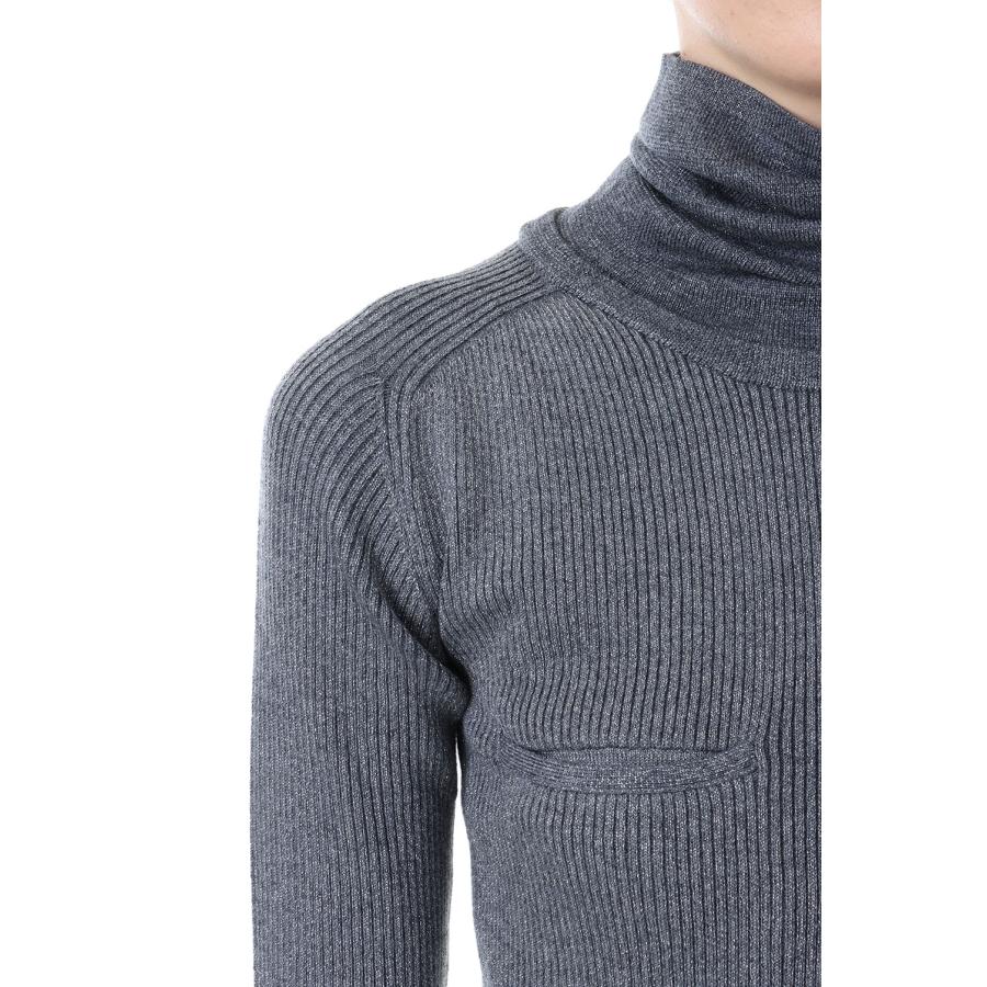 【P5倍 / SALE】Lame Turtleneck Rib PO-SILVER(23AW-7-N) Jun Mikami(ジュンミカミ) | JUN MIKAMI | 03