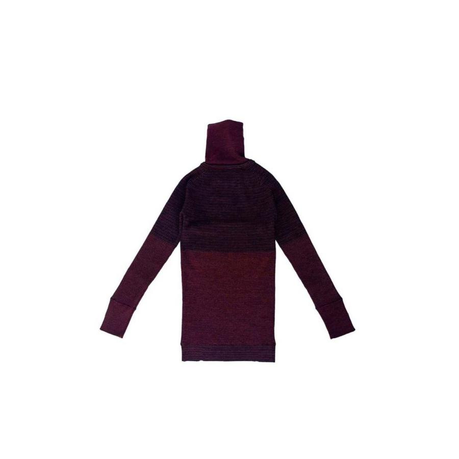 【P5倍 / SALE】Border Lame Turtleneck Rib-RED(23AW-8-N) Jun Mikami(ジュンミカミ) | JUN MIKAMI | 06