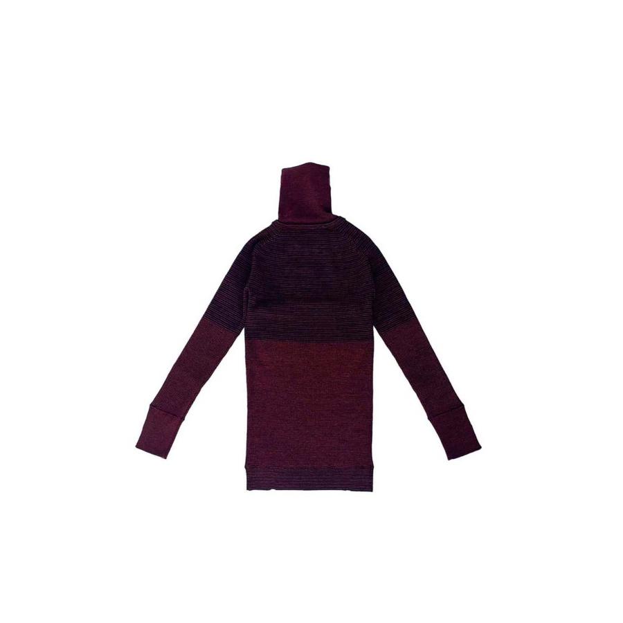 【P5倍 / SALE】Border Lame Turtleneck Rib-RED(23AW-8-N) Jun Mikami(ジュンミカミ) | JUN MIKAMI | 06