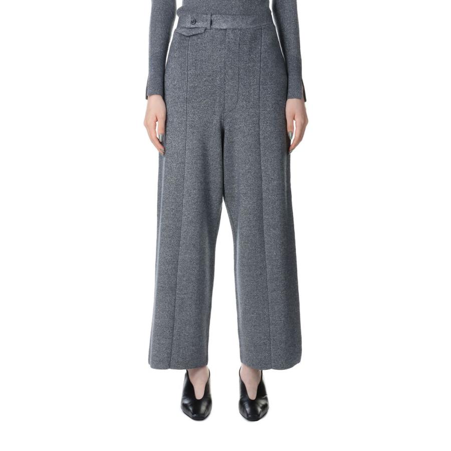【P5倍 / SALE】Lame Knit Pants-SILVER(23AW-10-N) Jun Mikami(ジュンミカミ) | JUN MIKAMI