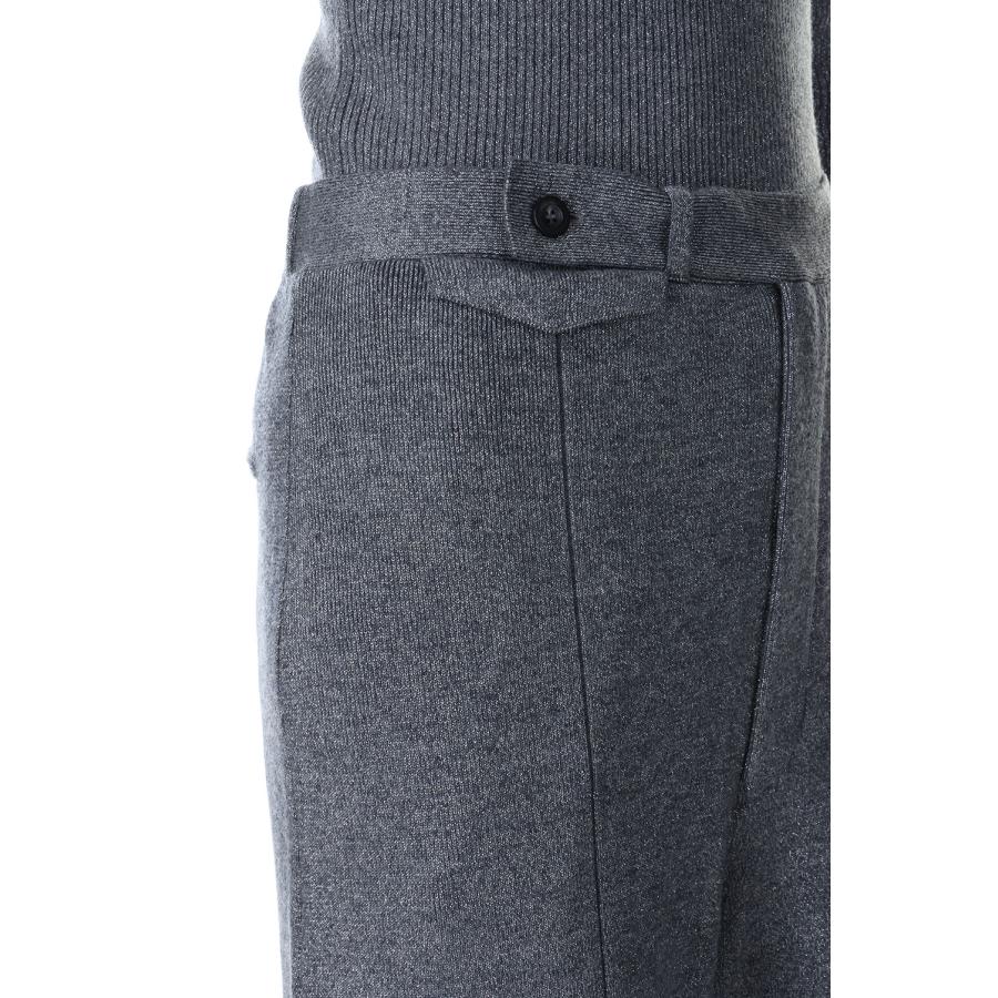 【P5倍 / SALE】Lame Knit Pants-SILVER(23AW-10-N) Jun Mikami(ジュンミカミ) | JUN MIKAMI | 03