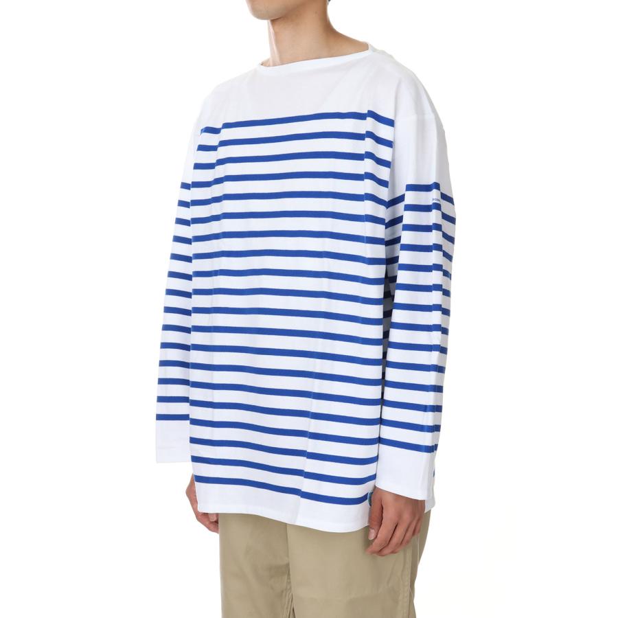 【P5倍 / SALE】WIDE BODY BOAT NECK L/S P.O. - WHITE×BLEU (6130) ORCIVAL - Men -(オーシバル) | ORCIVAL | 01