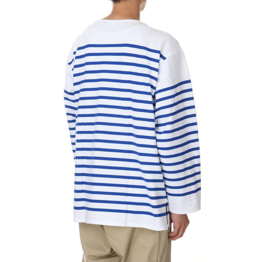 【P5倍 / SALE】WIDE BODY BOAT NECK L/S P.O. - WHITE×BLEU (6130) ORCIVAL - Men -(オーシバル) | ORCIVAL | 02