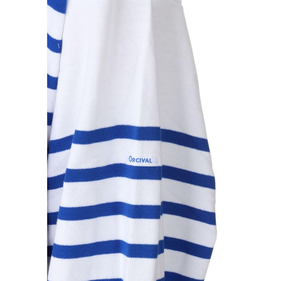 【P5倍 / SALE】WIDE BODY BOAT NECK L/S P.O. - WHITE×BLEU (6130) ORCIVAL - Men -(オーシバル) | ORCIVAL | 04