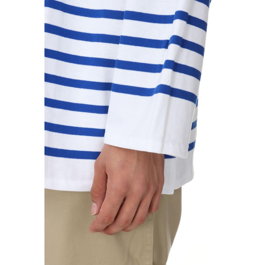 【P5倍 / SALE】WIDE BODY BOAT NECK L/S P.O. - WHITE×BLEU (6130) ORCIVAL - Men -(オーシバル) | ORCIVAL | 05