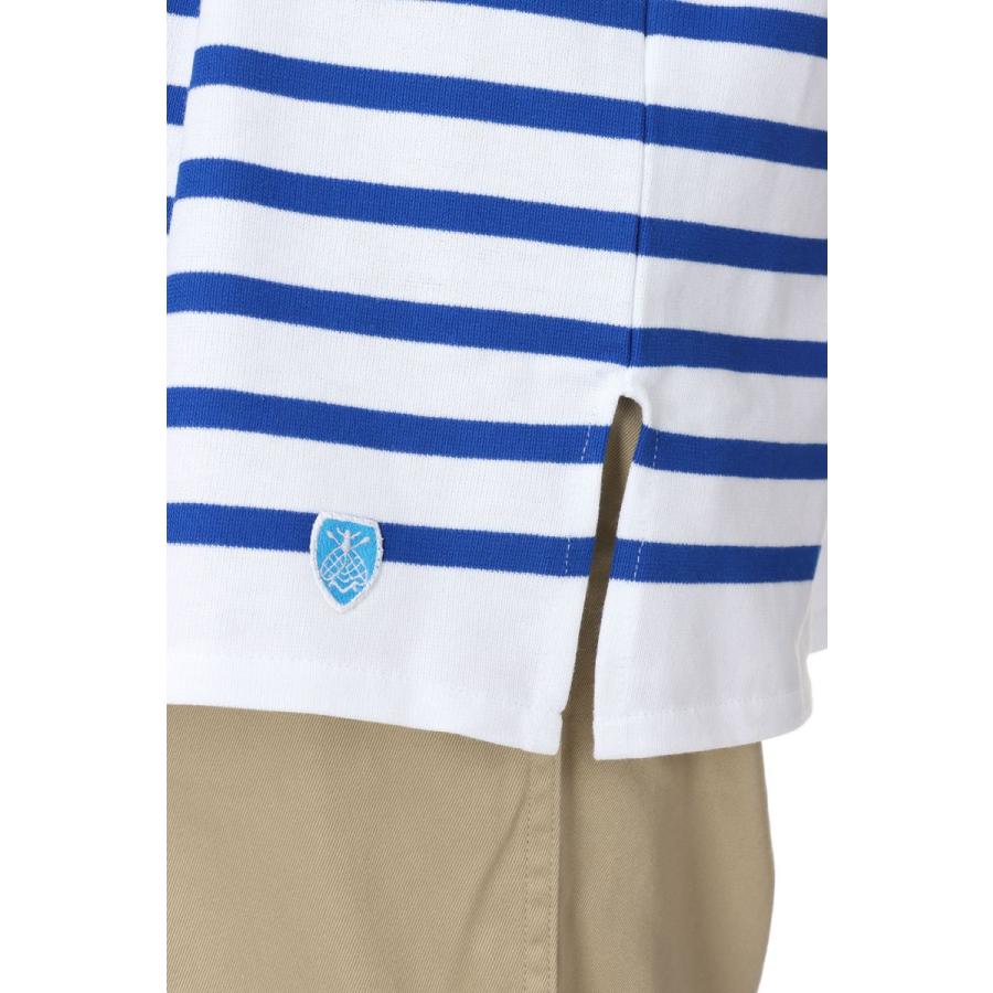 【P5倍 / SALE】WIDE BODY BOAT NECK L/S P.O. - WHITE×BLEU (6130) ORCIVAL - Men -(オーシバル) | ORCIVAL | 06