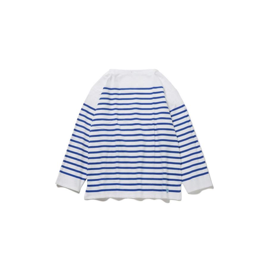 【P5倍 / SALE】WIDE BODY BOAT NECK L/S P.O. - WHITE×BLEU (6130) ORCIVAL - Men -(オーシバル) | ORCIVAL | 07