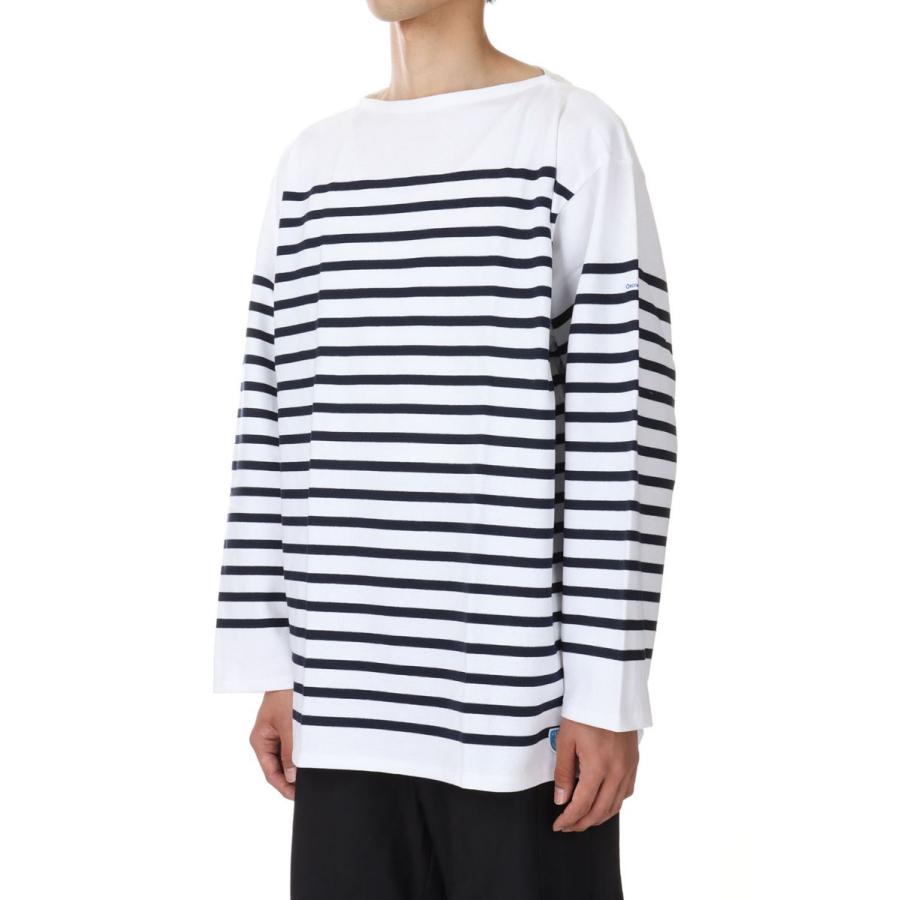 【P5倍 / SALE】WIDE BODY BOAT NECK L/S P.O. - WHITE×PIRATE (6130) ORCIVAL - Men -(オーシバル) | ORCIVAL | 01