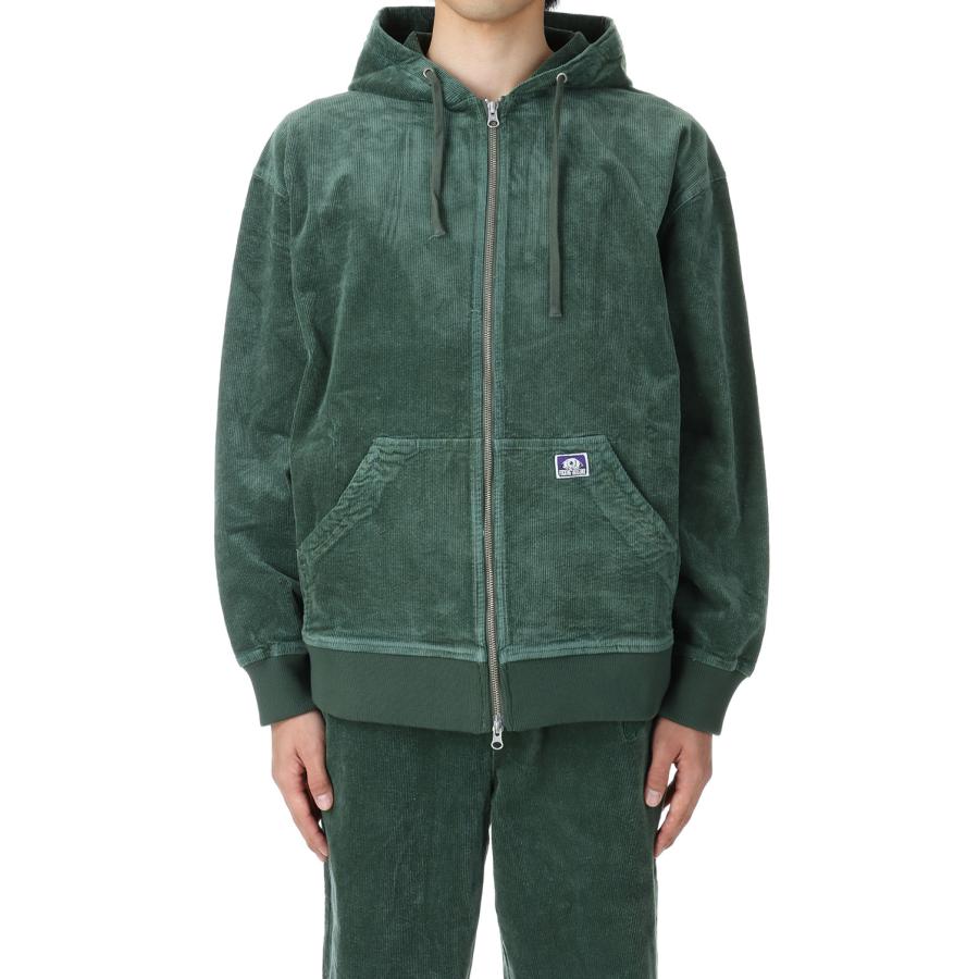 【P5倍 / SALE】Corduroy Zip Hoodie / Green Fucking Awesome(ファッキンオーサム) | 