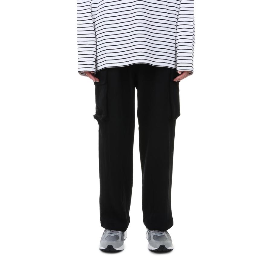 【P10倍】【SALE】Switching Sweat Cargo Pants -BLACK(LEP228) LEGENDA(レジェンダ) | LEGENDA