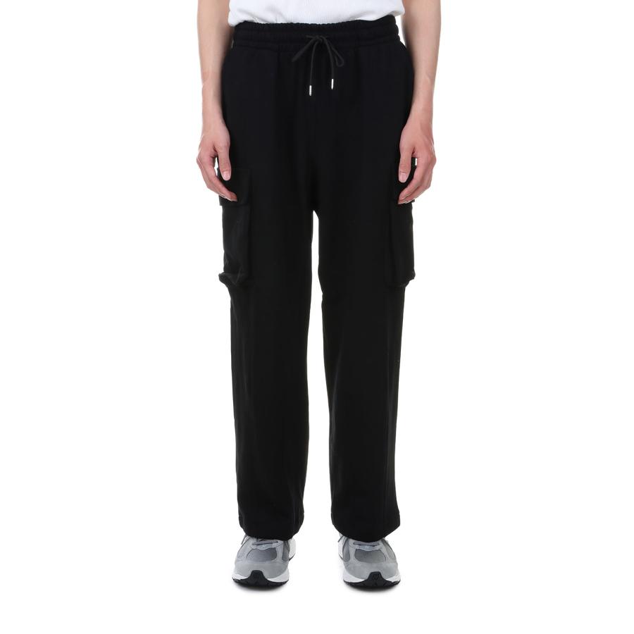 【P10倍】【SALE】Switching Sweat Cargo Pants -BLACK(LEP228) LEGENDA(レジェンダ) | LEGENDA | 01