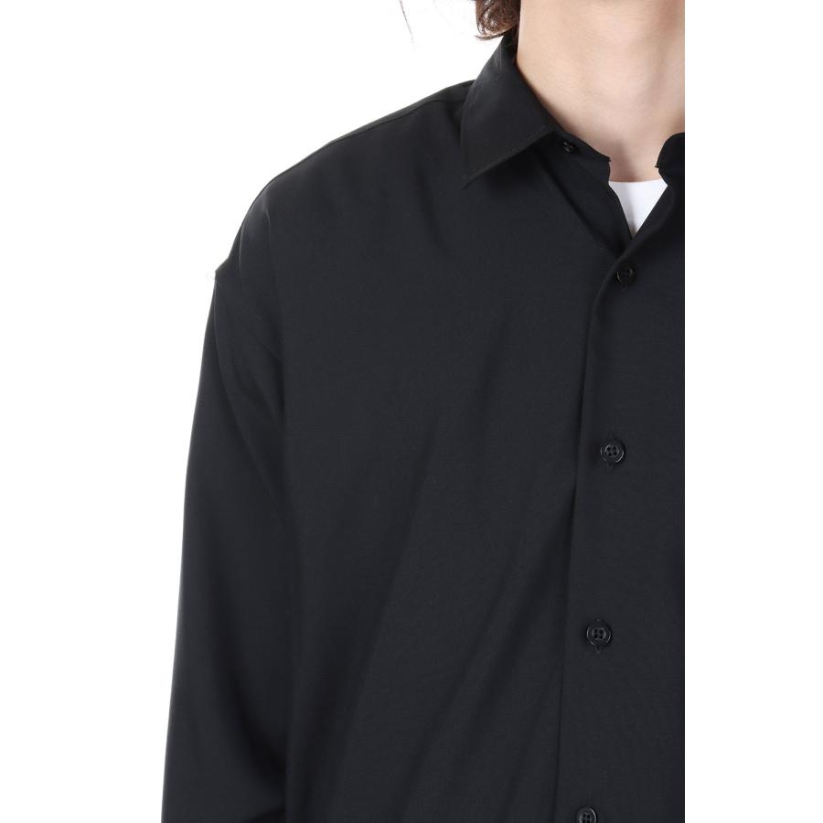 【P5倍 / SALE】Wool Tropical Big SH / BLK (2308-5004) Minedenim(マインデニム) | MINEDENIM | 03