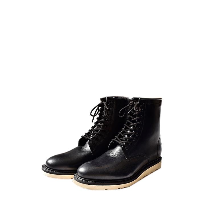 MINEDENIM 【P5倍】Leather Zipper Unit Military Boots (MGK-002