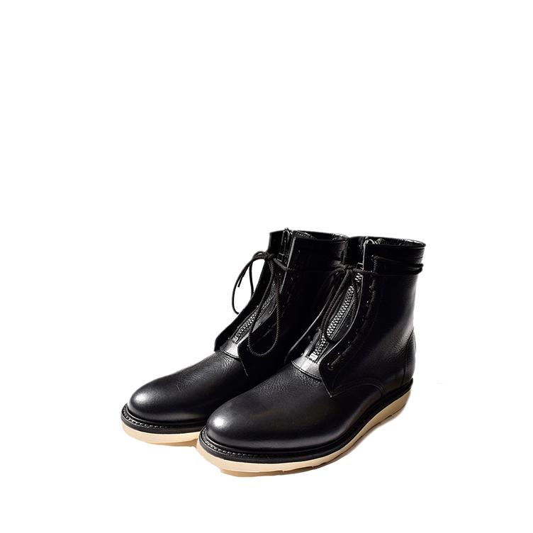 【P5倍 / SALE】Leather Zipper Unit Military Boots (MGK-002) Minedenim(マインデニム) | MINEDENIM | 13