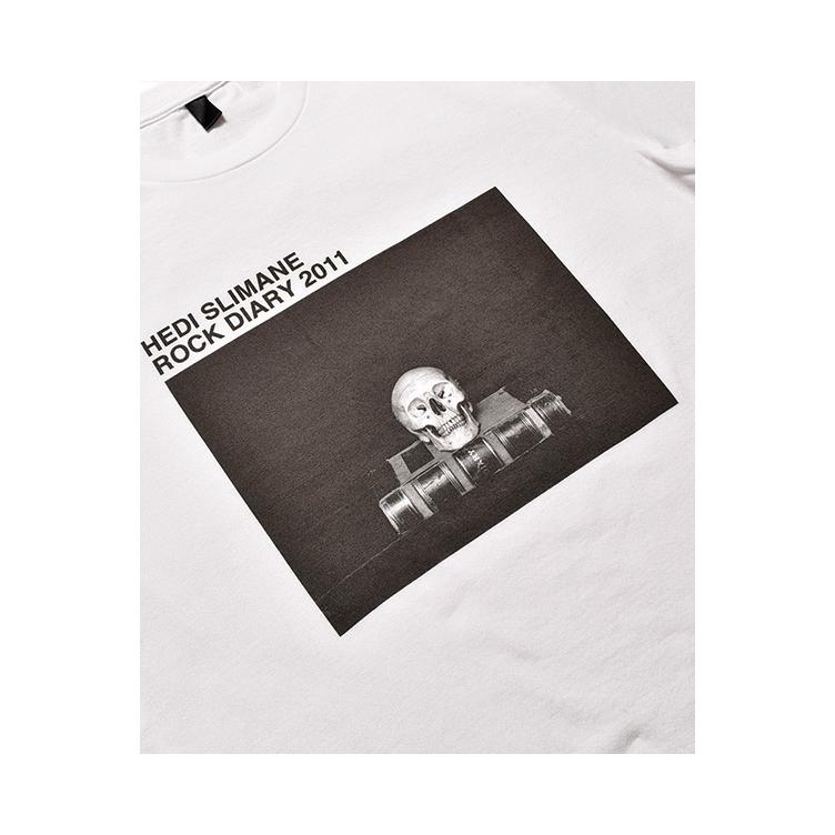 【SALE】Hedi Slimane × Stie-lo ROCK DIARY2011 Skull / WHT (STLHEDI01) Minedenim(マインデニム)の画像