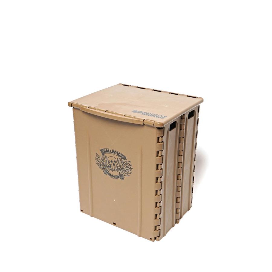 【SALE】【P15倍】FOLDING STOOL BOX / COYOTE BROWN (BAA-2205) Ballistics(バリスティクス) | BALLISTICS