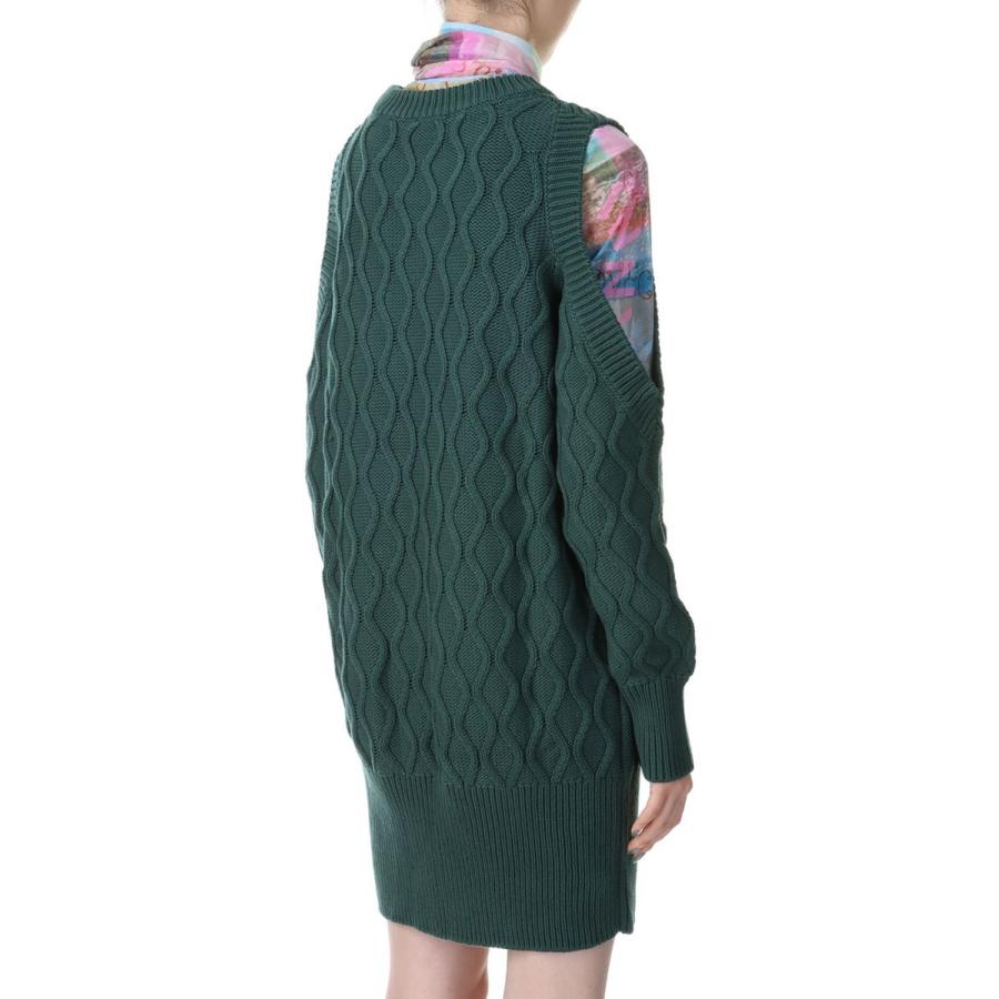Cotton Cable Open Shoulder Pullover-Trekking Green(K1921) GANNI(ガニー) | GANNI | 02
