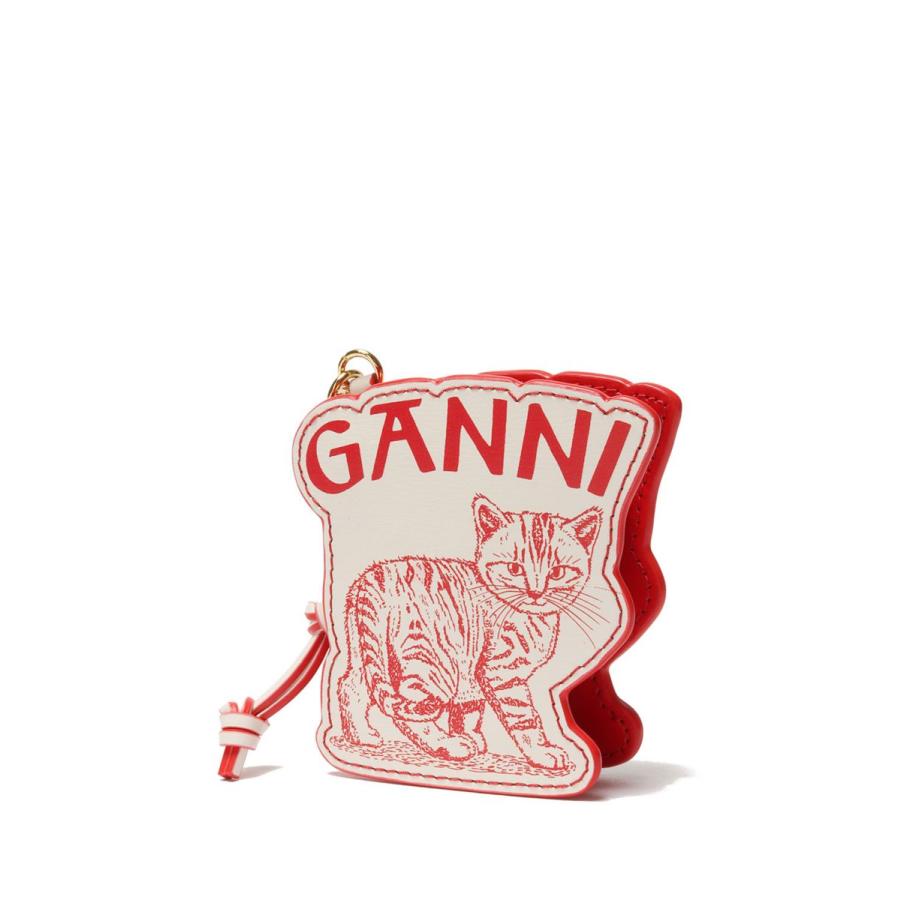 Kitten Zipped Coin Purse-Egret(A4999) GANNI(ガニー) | GANNI | 01