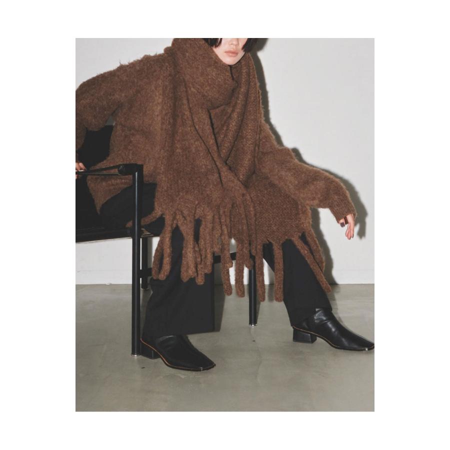 TODAYFUL Brashed Volume Stole -BROWN（12321016) Todayful(トゥデイ