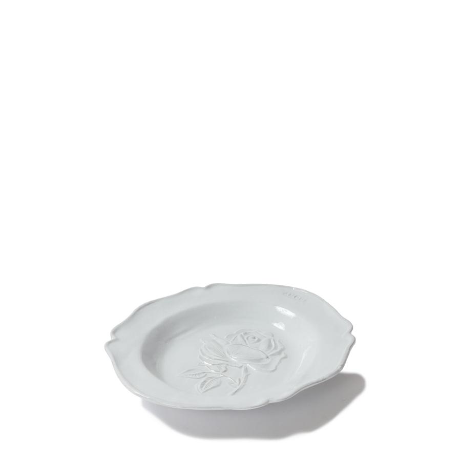 Fleurs -Soup Plate / 27cm x 23.5cm (ASCFLR3) Astier de Villatte(アスティエ・ド・ヴィラット) | ASTIER de VILLATTE.