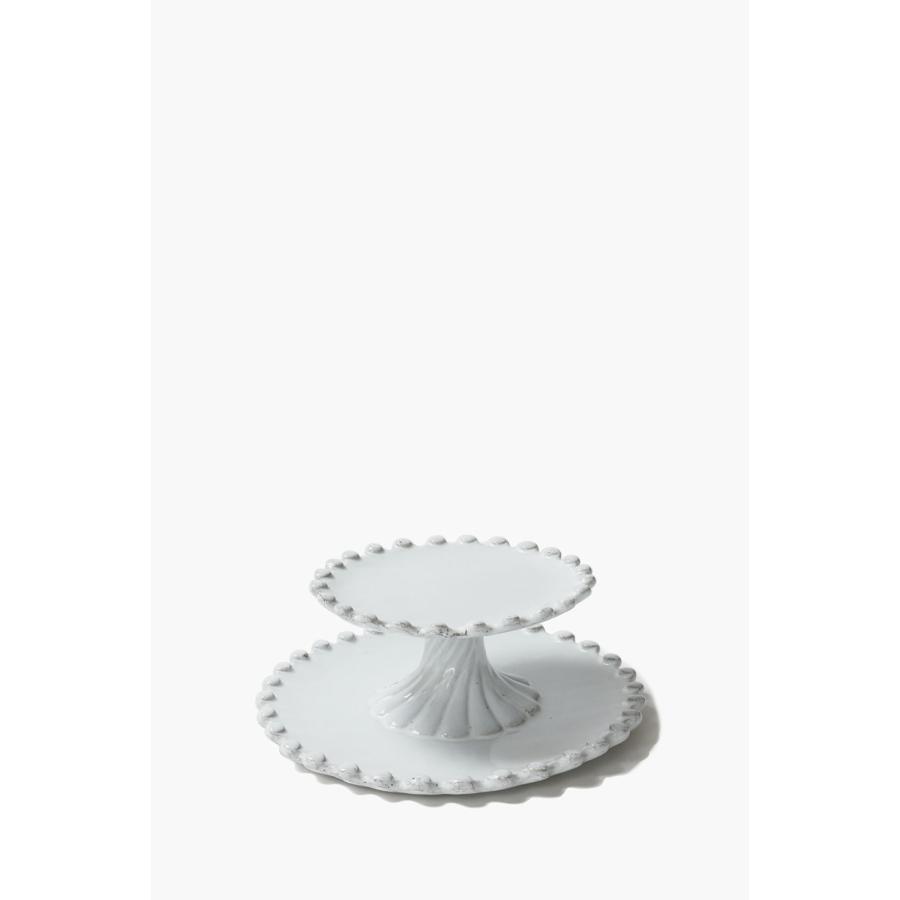 【P10倍】Ad?laide -Two Level Cake Stand / 16.5cm(CPHADL1) Astier de Villatte(アスティエ・ド・ヴィラット) | ASTIER de VILLATTE. | 01