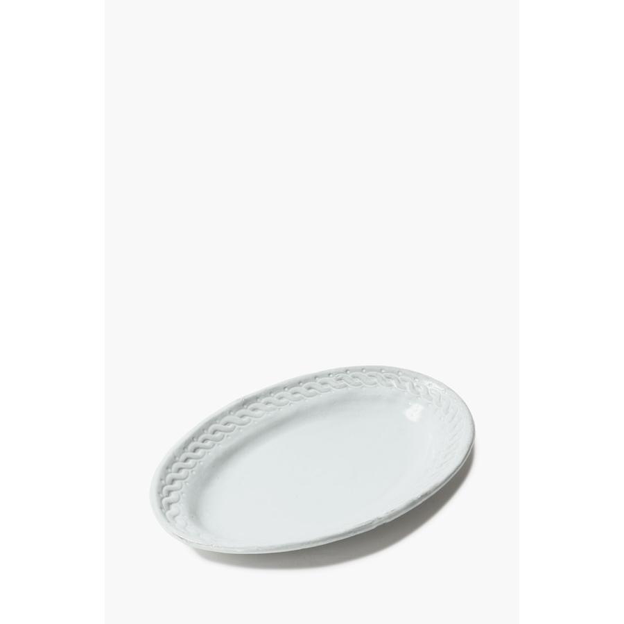 Athens -Small Oval Platter / 21cm x 14cm(PLTATH2) Astier de Villatte(アスティエ・ド・ヴィラット) | ASTIER de VILLATTE. | 01