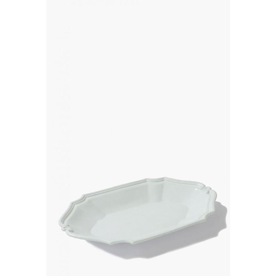 【P5倍】R?gence -Oval Platter / 29cm x 19.5cm(PLTRGN1) Astier de Villatte(アスティエ・ド・ヴィラット) | ASTIER de VILLATTE. | 01