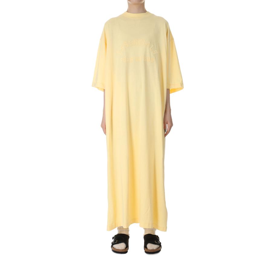 【P5倍 / SALE】3/4 Sleeve Dress -GARDEN YELLOW(125SP245501FW) ESSENTIALS -Women-(エッセンシャルズ) | 