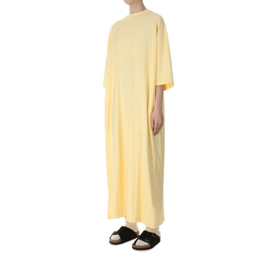 【正規取扱店 / 正規取扱商品】3/4 Sleeve Dress -GARDEN YELLOW(125SP245501FW) ESSENTIALS -Women-(エッセンシャルズ)｜deepinsideinc｜02