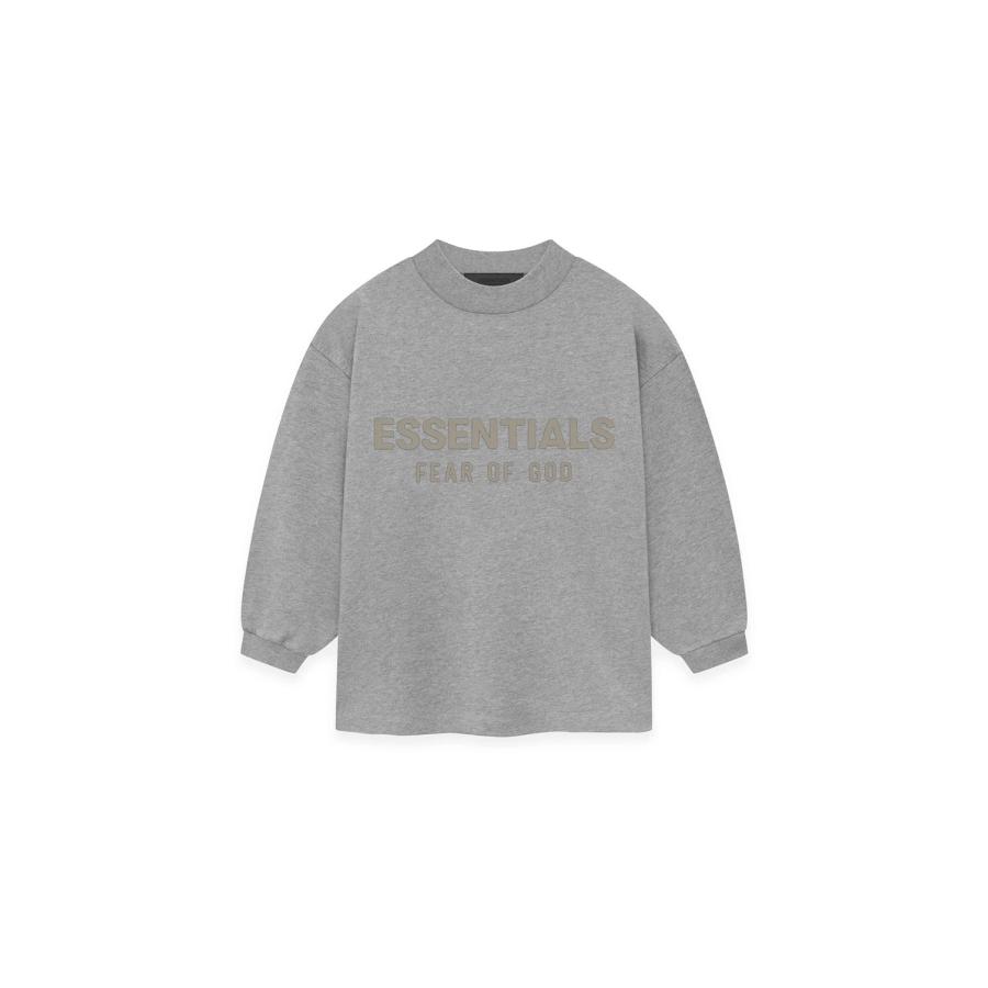 【P5倍 / SALE】Longsleeve Shirt -DARK HEATHER OATMEAL(785SP241363K) ESSENTIALS -Kids-(エッセンシャルズ) | 