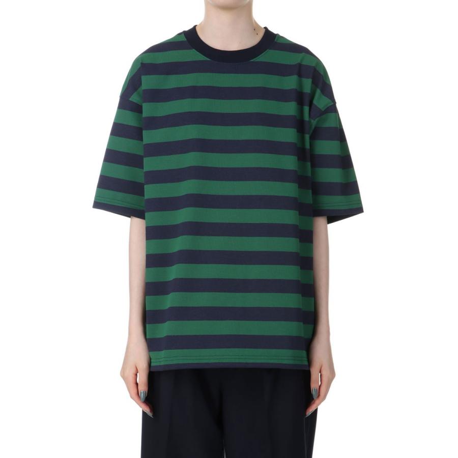【SALE / 30%OFF】W's TECH DRAWSTRING BORDER S/S TEE-GREENxNAVY(BE-36024L) DAIWA PIER39 -Women-(ダイワ ピア 39)