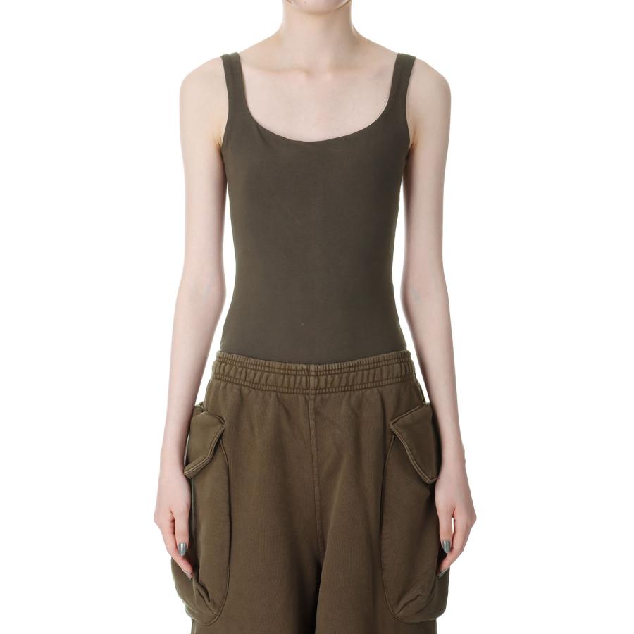 【P10倍】【SALE】SQUARE NECK BODYSUIT - COTTON SPANDEX -BRUNETTE(ES2356BT) Entire Studios -Women-(エンタイア スタジオ) | 